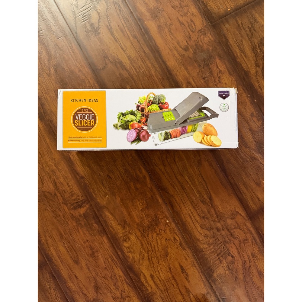 16-Piece Veggie Slicer Mandoline Chopper Kitchen Ideas‎ Vegetable Cutter Diced